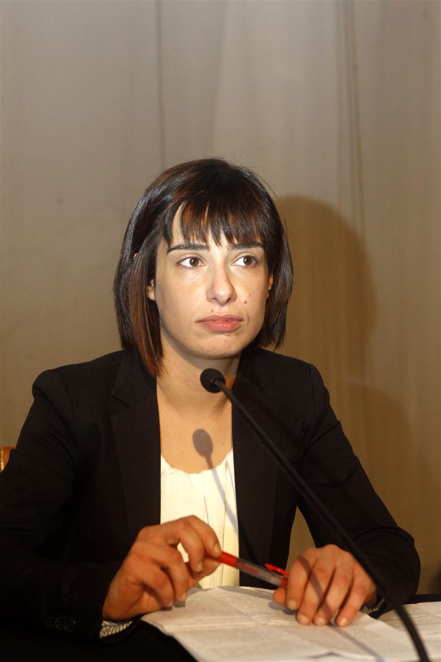 Η εκπρόσωπος Τύπου του ΣΥΡΙΖΑ Ράνια Σβίγκου (Eurokinissi/Γιώργος Κονταρίνης)