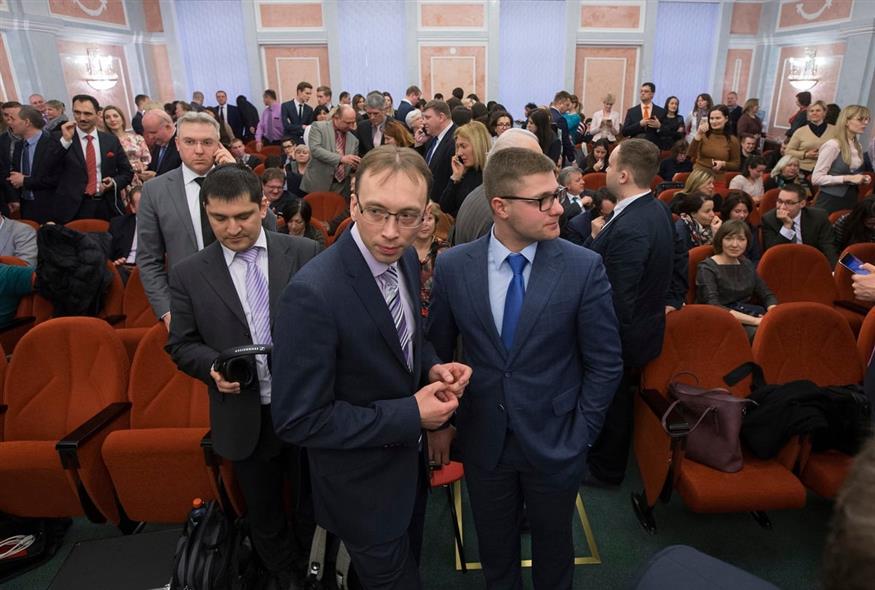 Μάρτυρες του Ιεχωβά σε ρωσικό δικαστήριο (φωτογραφία αρχείου / Associated Press)
