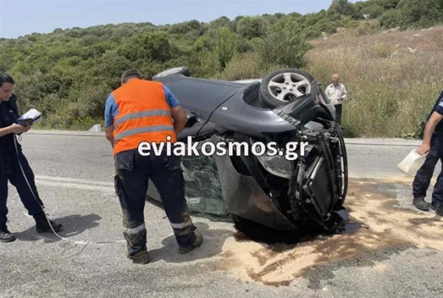 Τροχαίο ατύχημα στην Εύβοια/eviakosmos