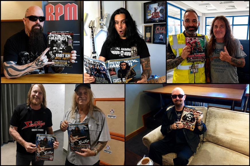 Το περιοδικό στα χέρια των: Steve Harris (Iron Maiden), Rob Halford (Judas Priest), Kerry King (Slayer), Gus G. (Firewind, King Diamond, ex-Ozzy), Johnny Lee Middleton και Chris Caffery (Savatage) Το περιοδικό στα χέρια των: Steve Harris (Iron Maiden), Rob Halford (Judas Priest), Kerry King (Slayer), Gus G. (Firewind, King Diamond, ex-Ozzy), Johnny Lee Middleton και Chris Caffery (Savatage)