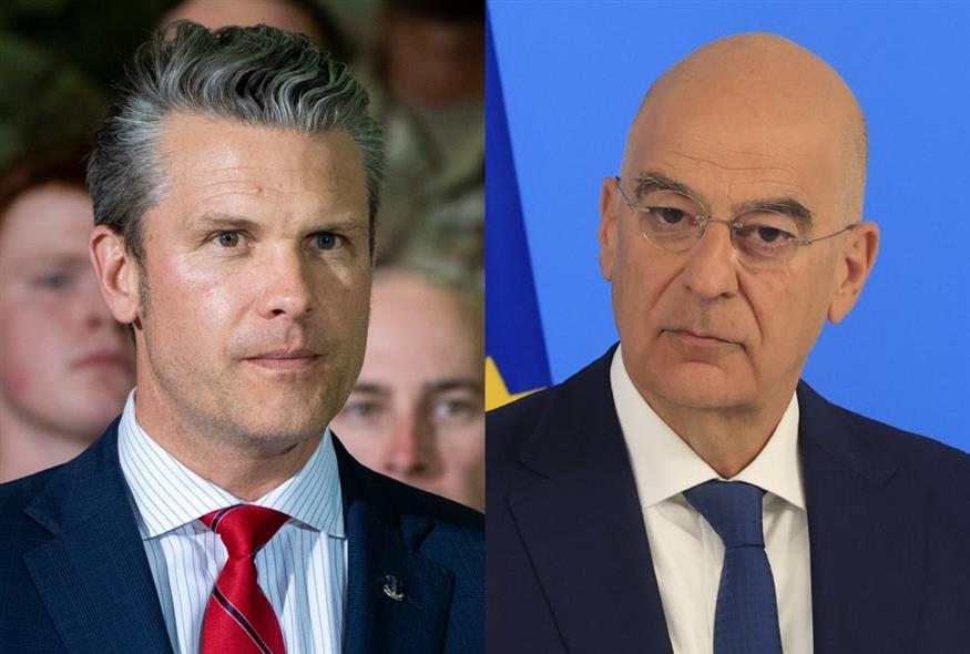 Πιτ Χέγκσεθ - Νίκος Δένδιας (AP Photo &amp; EUROKINISSI)