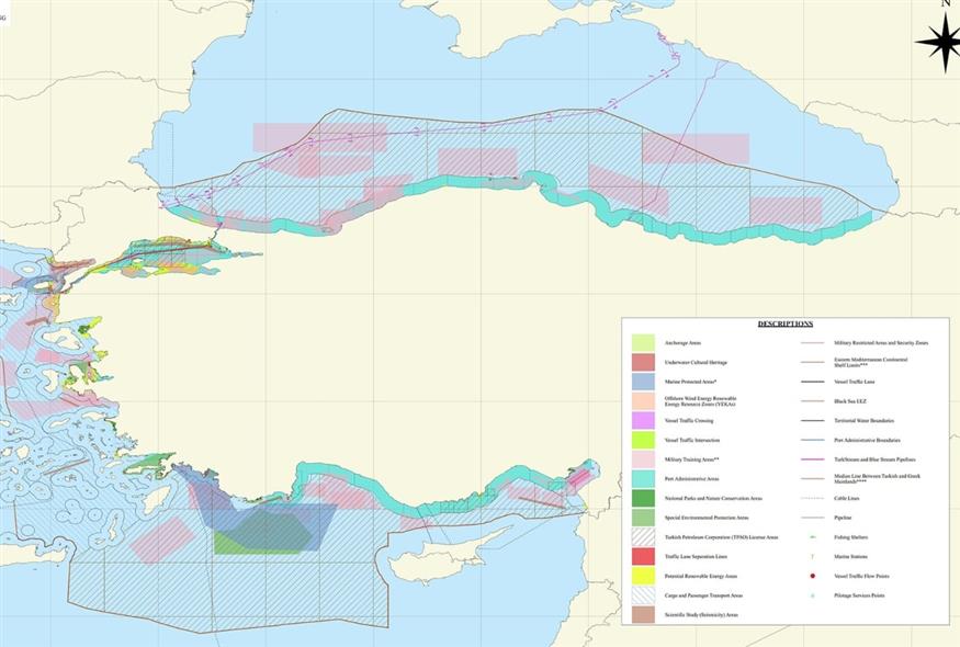 Θαλάσσια πάρκα σε Αιγαίο και Ανατολική Μεσόγειο ανακοίνωσε η Τουρκία