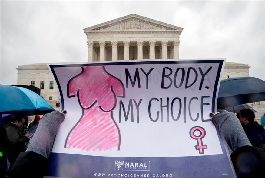 Διαδήλωση για τις αμβλώσεις στις ΗΠΑ (AP Photo/Andrew Harnik)