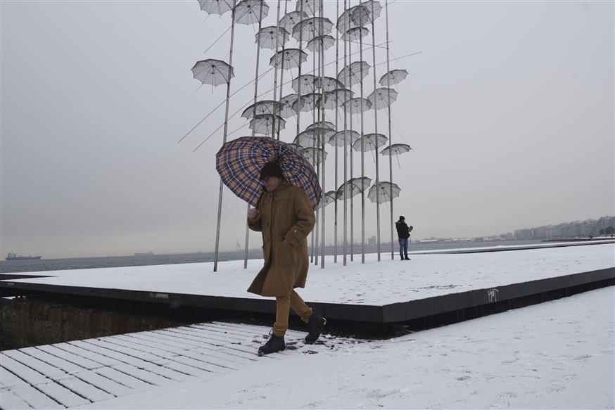 χιόνι στη Θεσσαλονίκη (AP)
