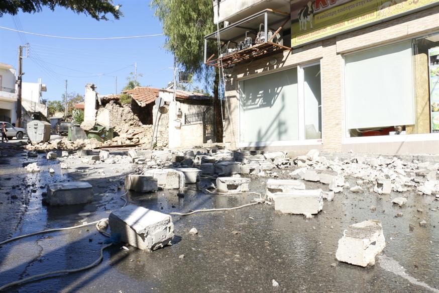 Σοβαρές ζημιές από το σεισμό στην Κρήτη/ΑΠΕ-ΜΠΕ