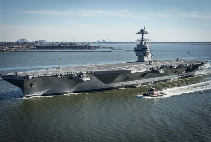 Το αεροπλανοφόρο USS Ford (AP)