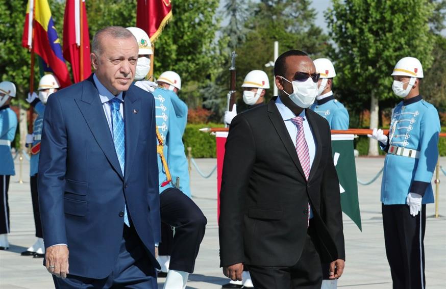 Ο Abiy συνάντησε τον Τούρκο Πρόεδρο Ρετζέπ Ταγίπ Ερντογάν. /copyright Ap Photos