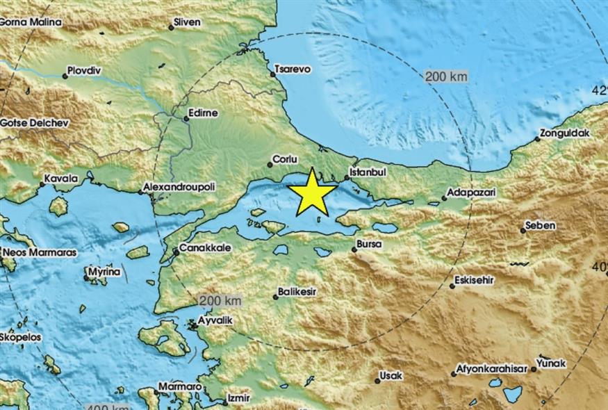 Σεισμός στην Κωνσταντινούπολη