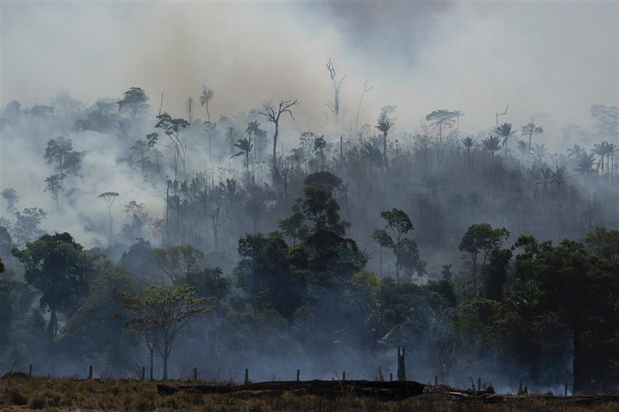 Μία από τις δραματικές εικόνες στον Αμαζόνιο (AP photo)