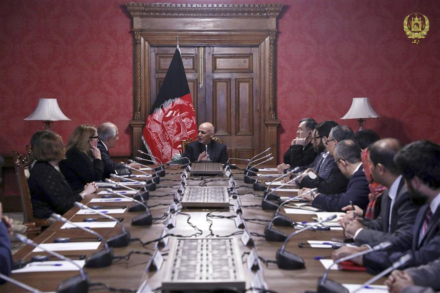 (Afghan Presidential Palace via AP)