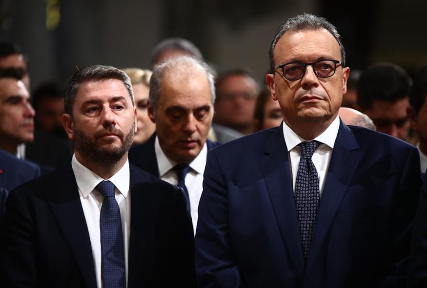 Νίκος Ανδρουλάκης και Σωκράτης Φάμελλος (ΡΑΦΑΗΛ ΓΕΩΡΓΙΑΔΗΣ/EUROKINISSI)