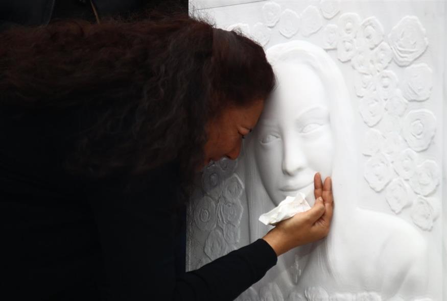 Το μνημείο για την Κυριακή Γρίβα (ΜΑΡΚΟΣ ΧΟΥΖΟΥΡΗΣ/EUROKINISSI)