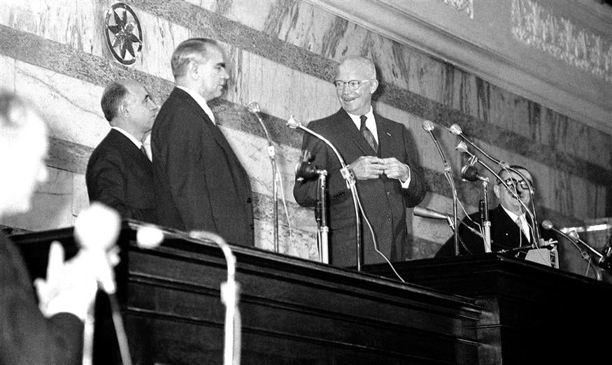 Eisenhower και Καραμανλής (1959) / AP image