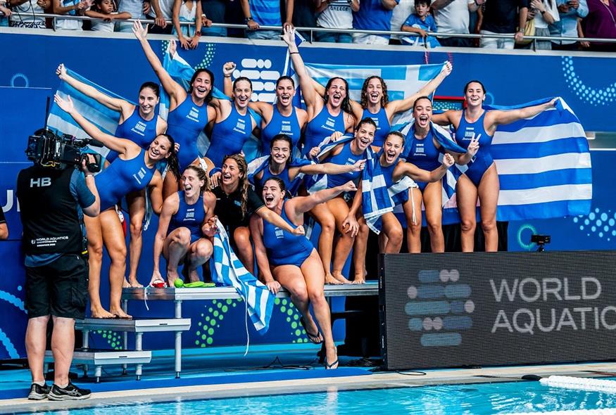 Η εθνική πόλο γυναικών (EUROKINISSI)