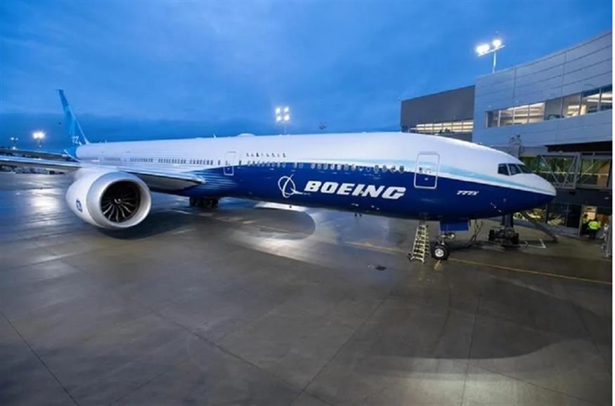 To εντυπωσιακό Boeing 777Χ (twitter)