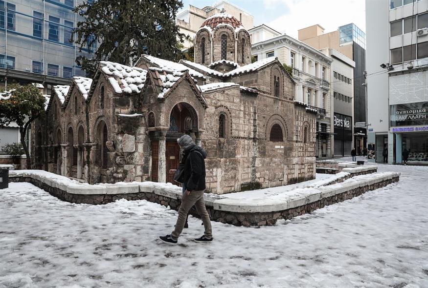 Χιόνια στην Αθήνα/ Eurokinissi