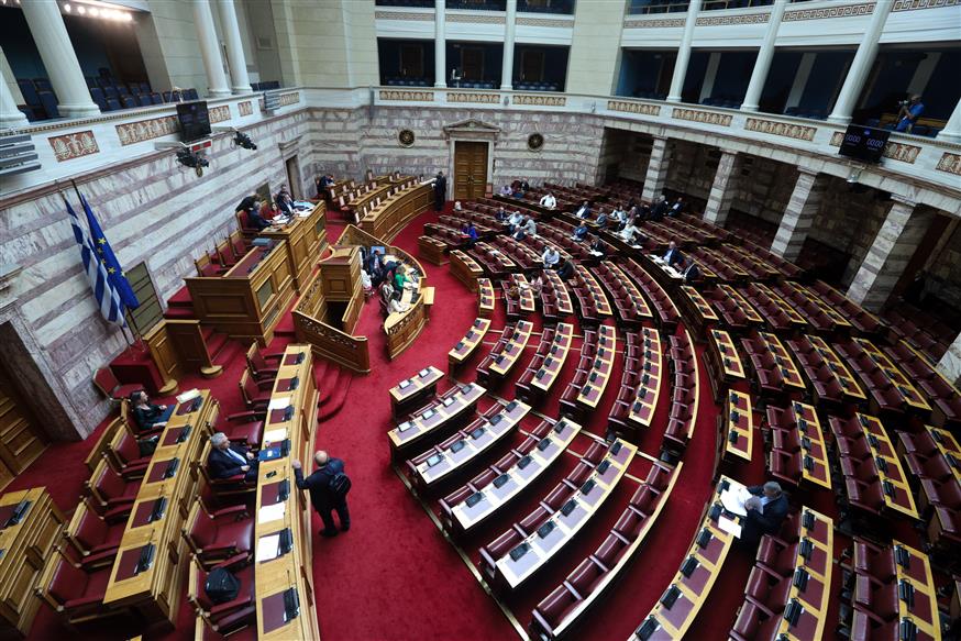 Η Ολομέλεια της Βουλής (Eurokinissi/Γιώργος Κονταρίνης)