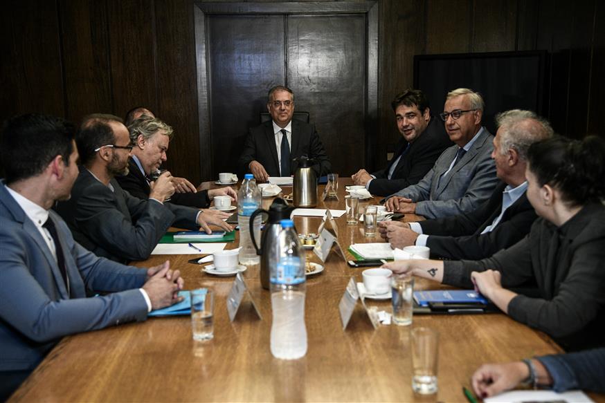 Στιγμιότυπο από τη συνεδρίαση της Διακομματικής Επιτροπής (Copyright: Eurokinissi/Μιχάλης Καραγιάννης)