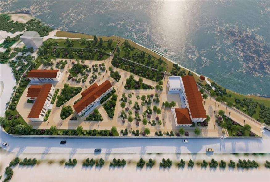 Μακέτα με εντυπωσιακή άποψη των Παλαιών Φυλακών μετά την Ανάπλαση