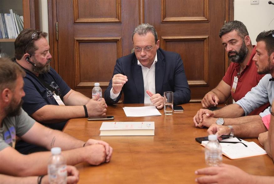 Ο Σωκράτης Φάμελλος (ΓΙΑΝΝΗΣ ΠΑΝΑΓΟΠΟΥΛΟΣ/EUROKINISSI)