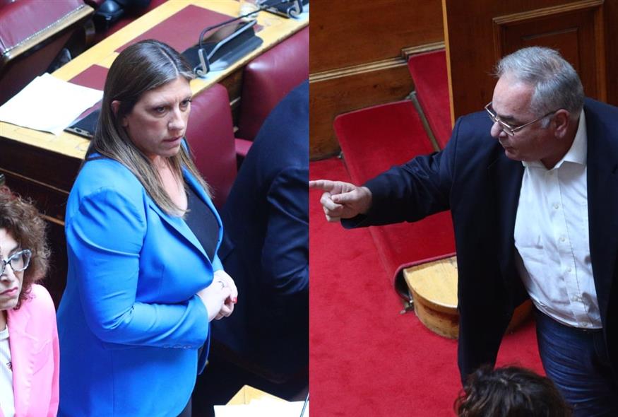Επεισόδιο μεταξύ Κωνσταντοπούλου και Λαμπρούλη στη Βουλή (Φωτογραφίες:EUROKINISSI)