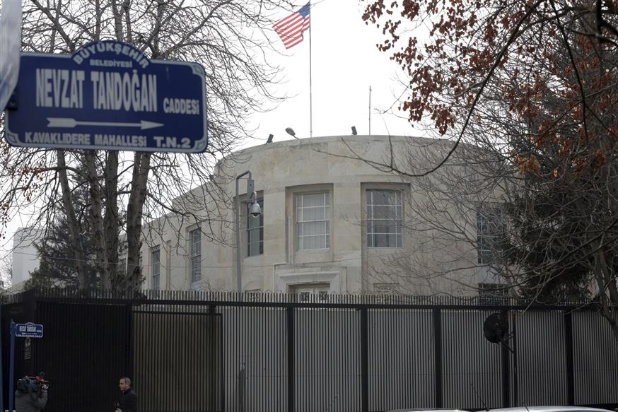 Η αμερικανική πρεσβεία στην Άγκυρα (AP Photo/Burhan Ozbilici)