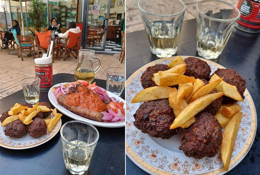 Μεζεδάκια καφενείου από την κυρία Μίρκα | ©Χριστίνα Τσαμουρά