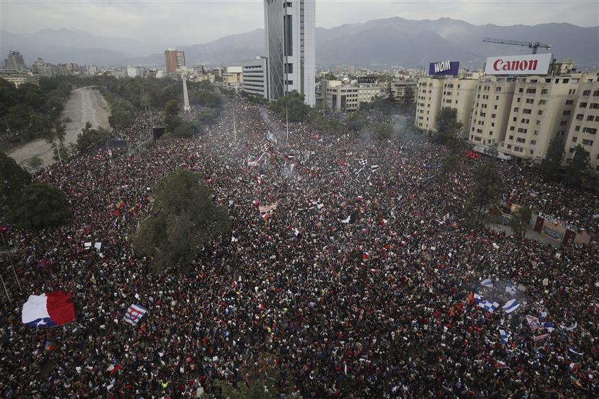 Διαδηλώσεις στη Χιλή/AP Images