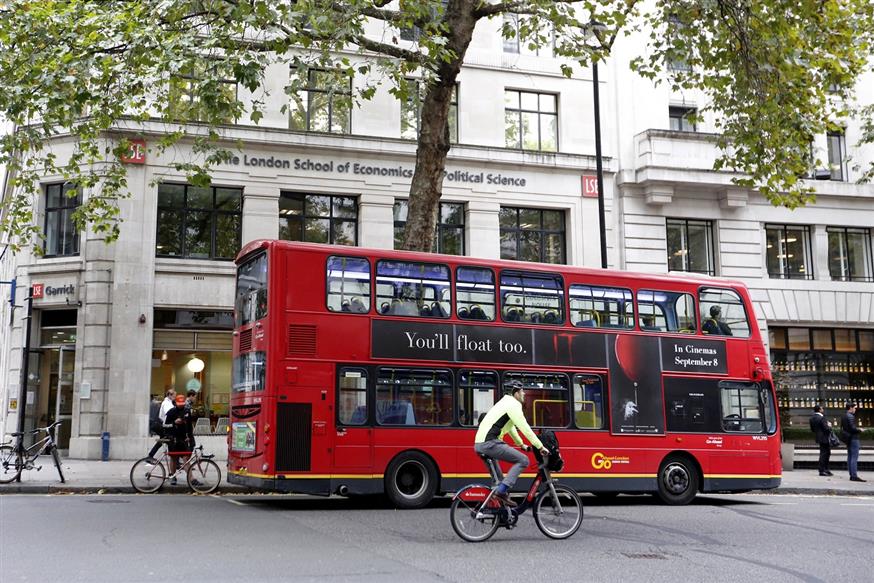 To London School of Economics (LSE), στο Λονδίνο (AP Photo/Caroline Spiezio)