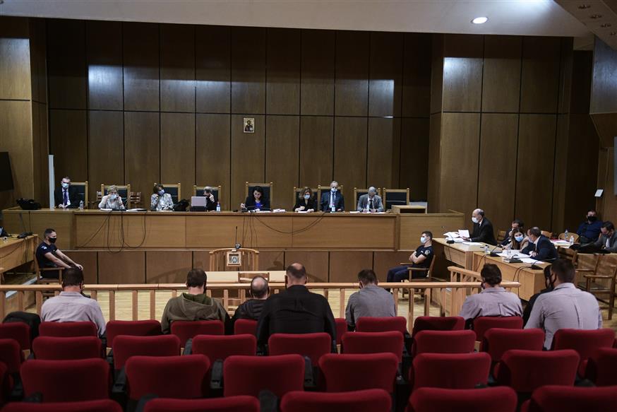 Η έδρα του δικαστηρίου της Χρυσής Αυγής (Copyright: Eurokinissi/Τατιάνα Μπόλαρη)