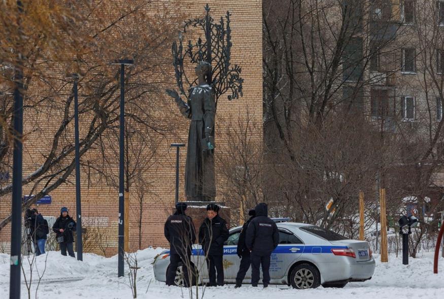 Άνδρες της ρωσικής αστυνομίας στη Μόσχα (φωτογραφία αρχείου/ Associated Press)
