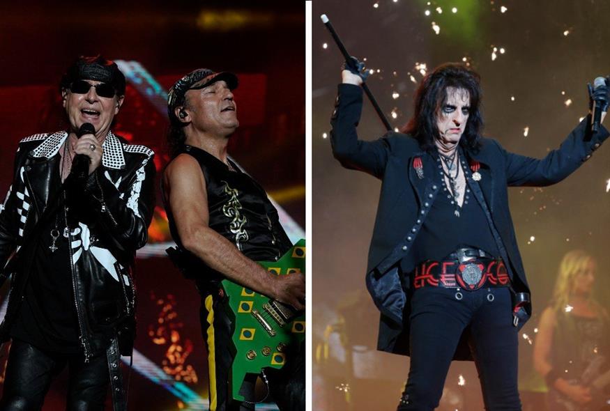 Scorpions και Alice Cooper μαζί στο ΟΑΚΑ (AP photos)