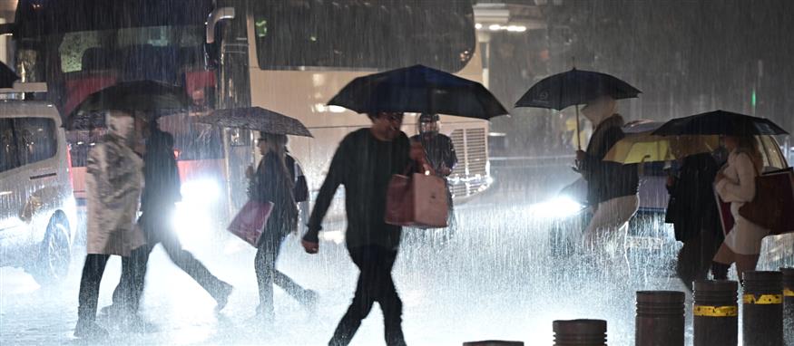 Καταιγίδα στην Αθήνα (ΜΙΧΑΛΗΣ ΚΑΡΑΓΙΑΝΝΗΣ/EUROKINISSI)