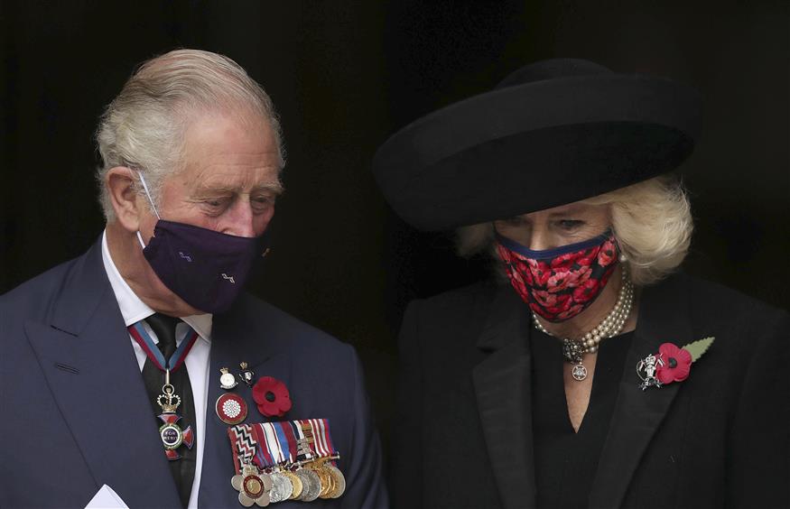 Πρίγκιπας Κάρολος και η Καμίλα (Copyright: Aaron Chown/Pool via AP)