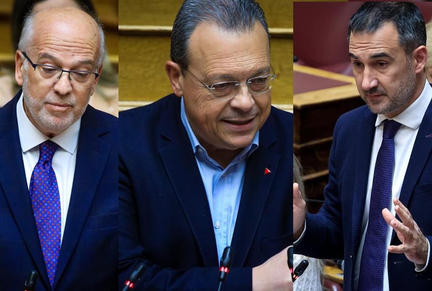 Γιώργος Φλωρίδης, Σωκράτης Φάμελλος και Αλέξης Χαρίτσης (EUROKINISSI)