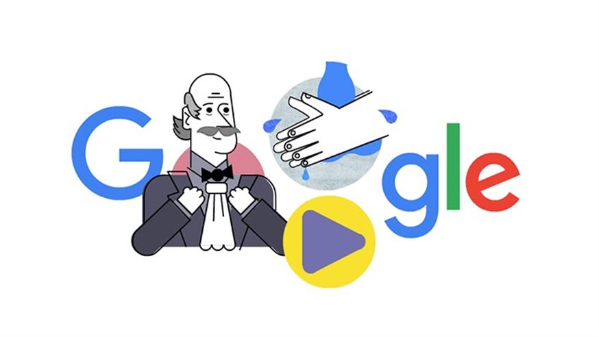 To google doodle με τον Ignaz Semmelweis