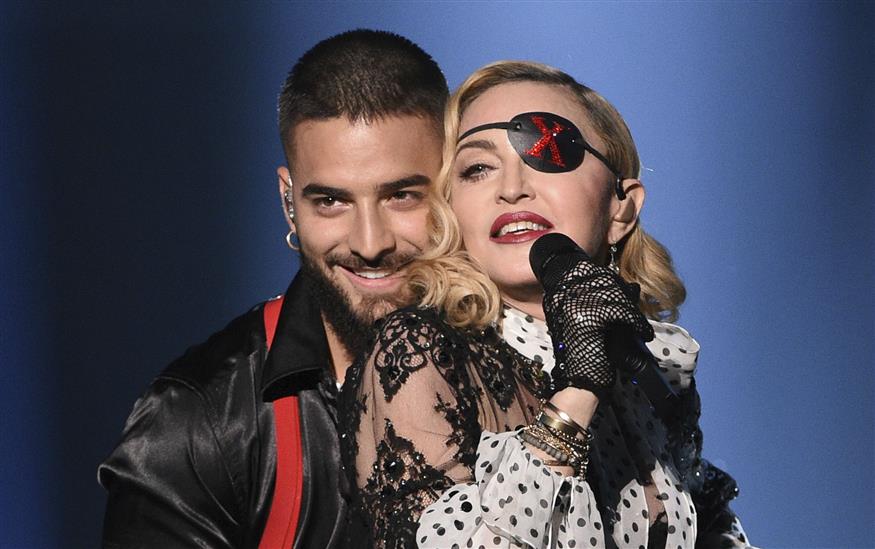 Madonna, Maluma (Chris Pizzello/AP)
