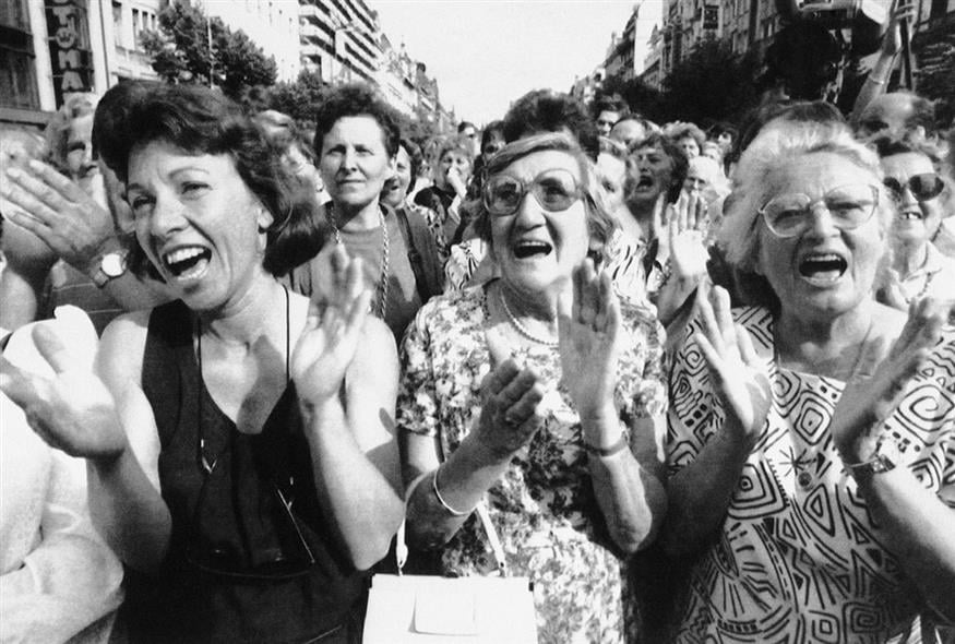 Διαδήλωση στην Τσεχοσλοβακία το 1992. /copyright Ap Photos