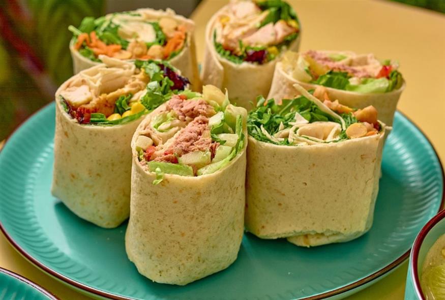 Tα tortilla wraps του InShape με κοτόπουλο, τόνο ή ρεβίθια Tα tortilla wraps του InShape με κοτόπουλο, τόνο ή ρεβίθια