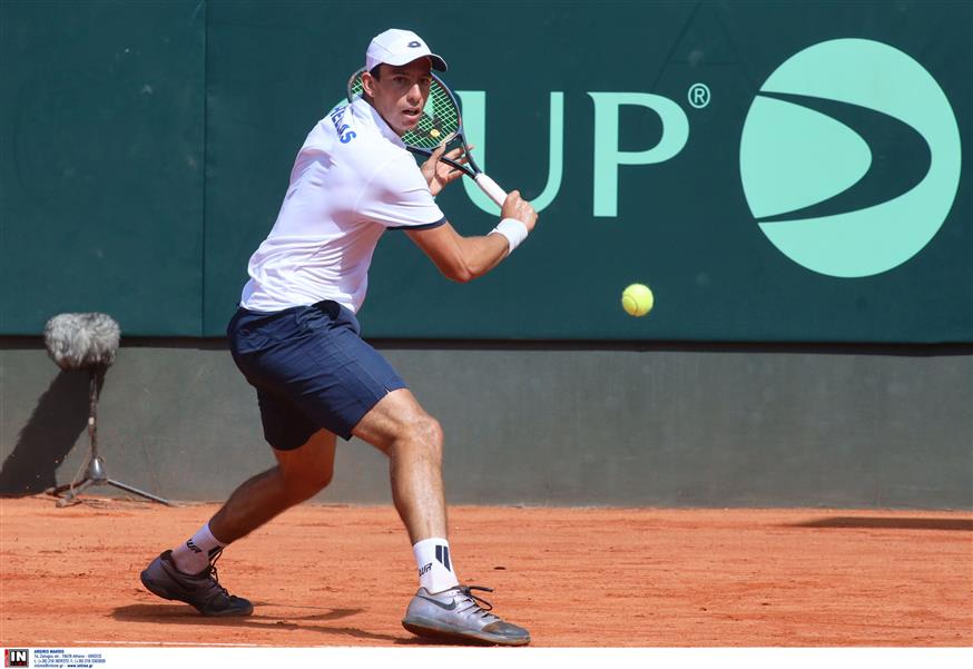 Ο Μιχάλης Περβολαράκης έκανε άλλη μία καλή εμφάνιση στο Davis Cup
