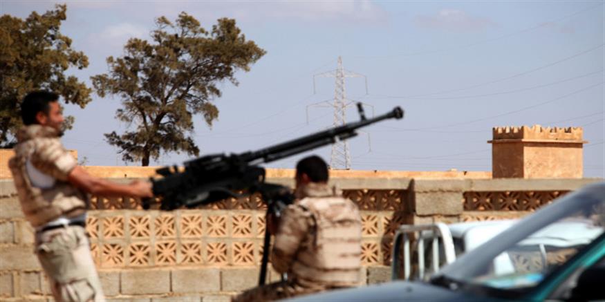 Δυνάμεις του Εθνικού Στρατού της Λιβύης του Χαφτάρ / Φωτογραφία: AP Images