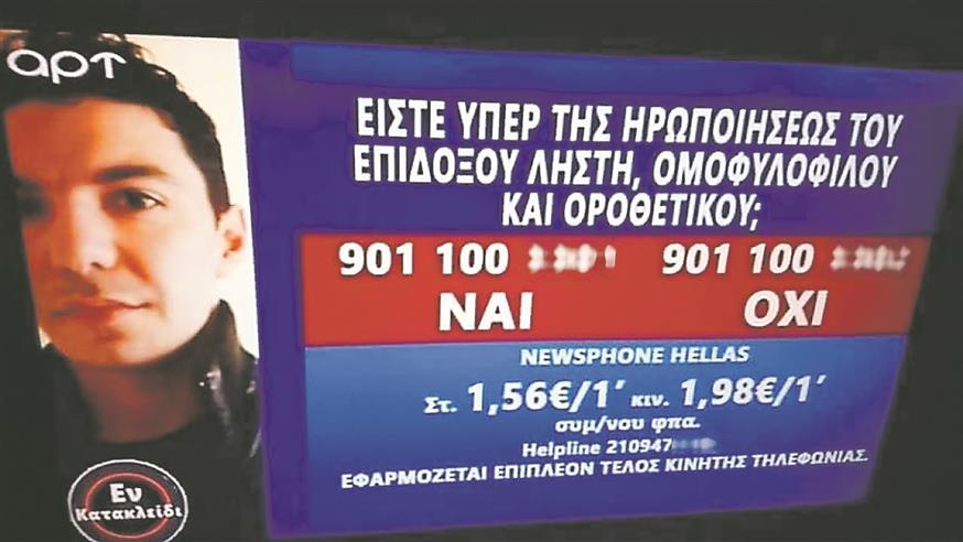 Χρηματική και ηθική κύρωση στον τηλεοπτικό σταθμό του Καρατζαφέρη επέβαλλε το ΕΣΡ για το «τηλεδημοψήφισμα», με αφορμή τον θανάσιμο ξυλοδαρμό του Ζακ