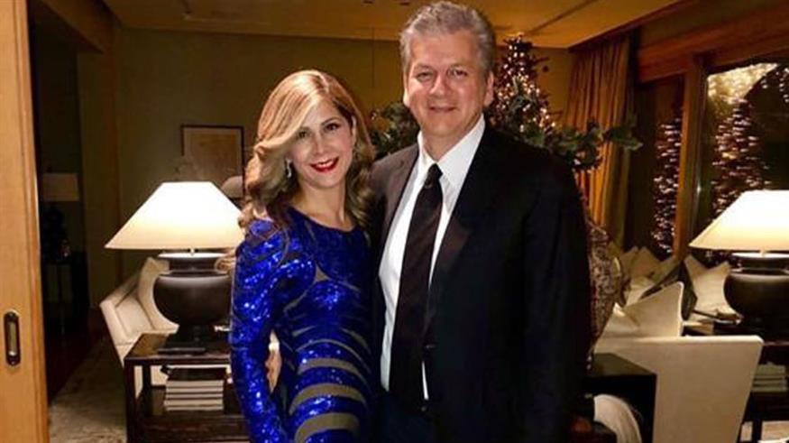 Ο Τζώρτζης Κουτσολιούτσος με τη σύζυγό του (Instagram)