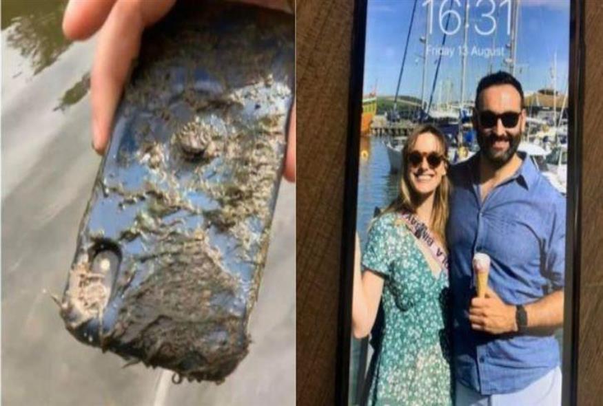Το κινητό που ανασύρθηκε από το βυθό του ποταμού μετά από 10 μήνες/Facebook
