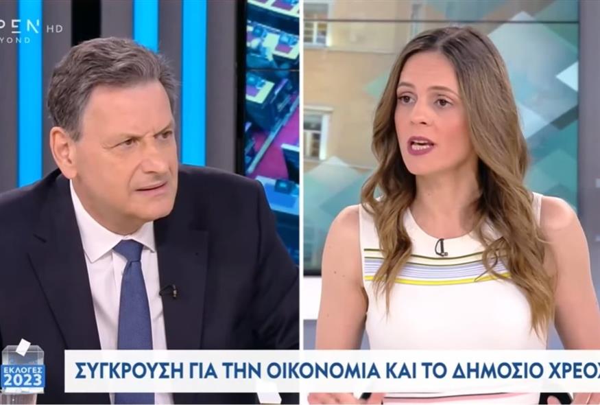 Έφη Αχτσιόγλου - Θόδωρος Σκυλακάκης/OPEN TV