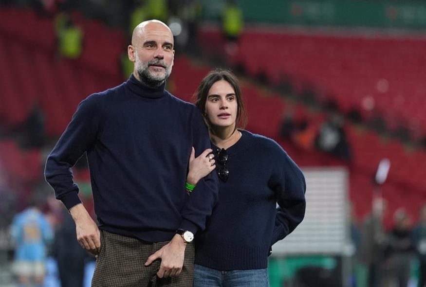 Ο Πεπ Γκουαρτνιόλα με την κόρη του