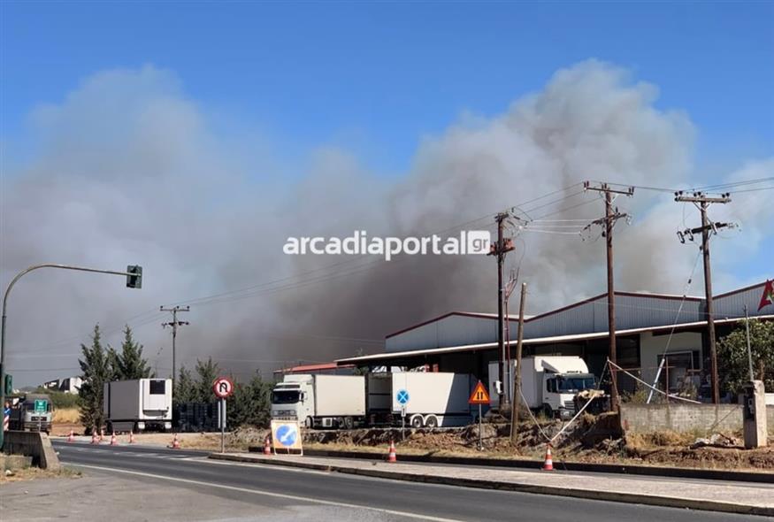 Φωτιά στην Τρίπολη Αρκαδίας (arcadiaportal.gr)