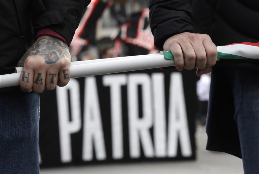 Ακροδεξιά στην Ιταλία/(AP Photo/Alessandra Tarantino)