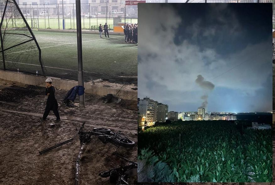 Το Ισραήλ βομβάρδισε θέσεις της Χεζμπολάχ στον Λίβανο μετά το χτύπημα στο υψίπεδο του Γκολάν (Φωτογραφίες: Associated press &amp; X)