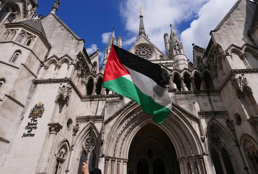 Η σημαία της Παλαιστίνης (AP Photo/Kirsty Wigglesworth)